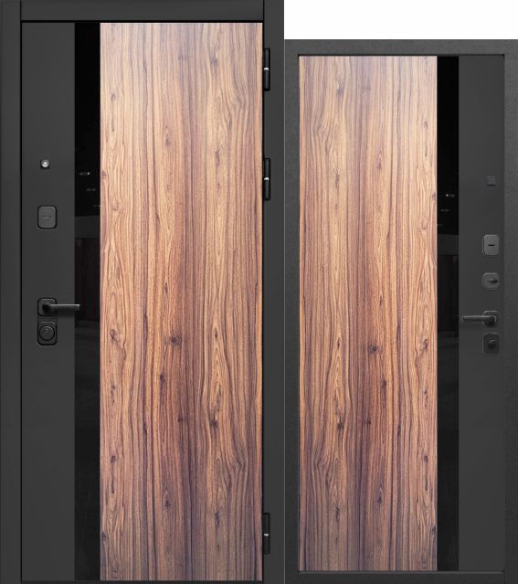 Luxor 2мдф Орех каньон коньяк сатин черный